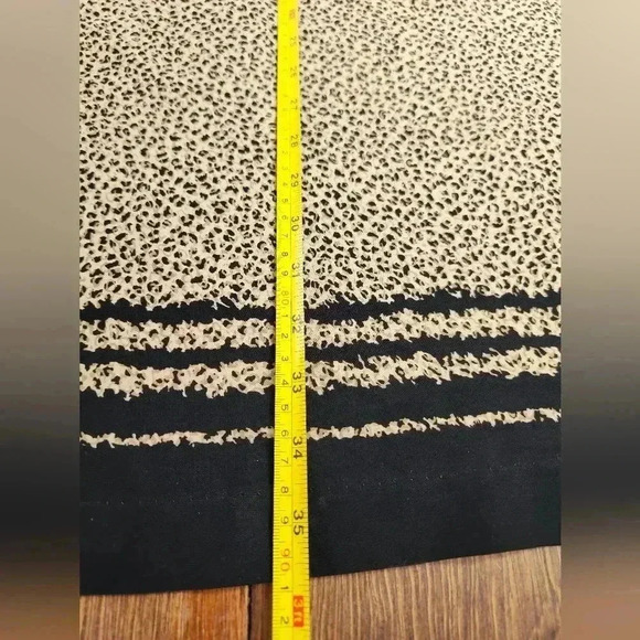 Liz Baker Vintage Large Modest Midi Cheetah Print Skirt Mob Wife Aesthetic - Picture 6 of 8